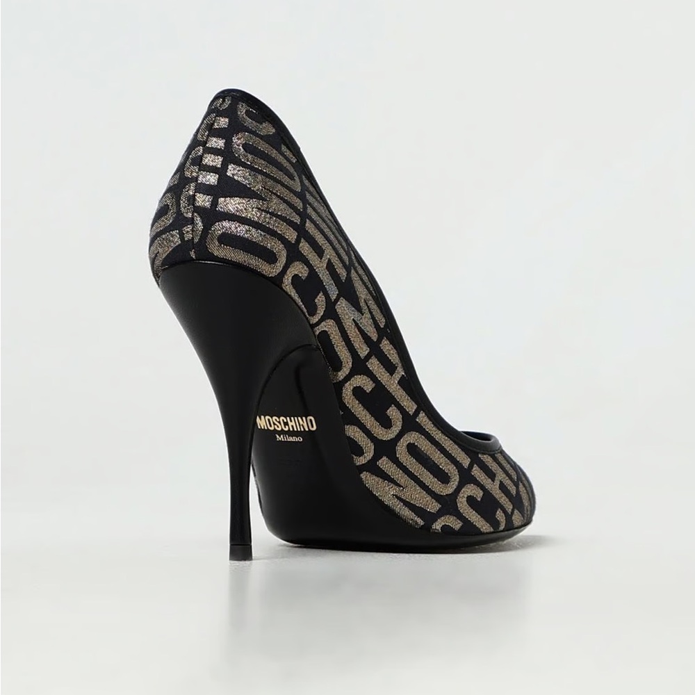 Moschino Logo Heels